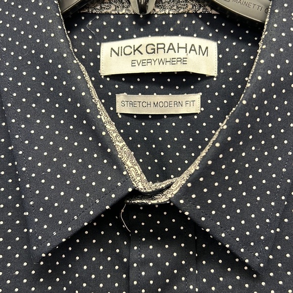 SOLD IN STORE Nick Graham Everywhere Stretch Modern Fit Men’s Long Sleeve - Picture 3 of 5